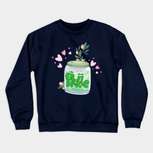 Cute Pickle Jar Crewneck Sweatshirt